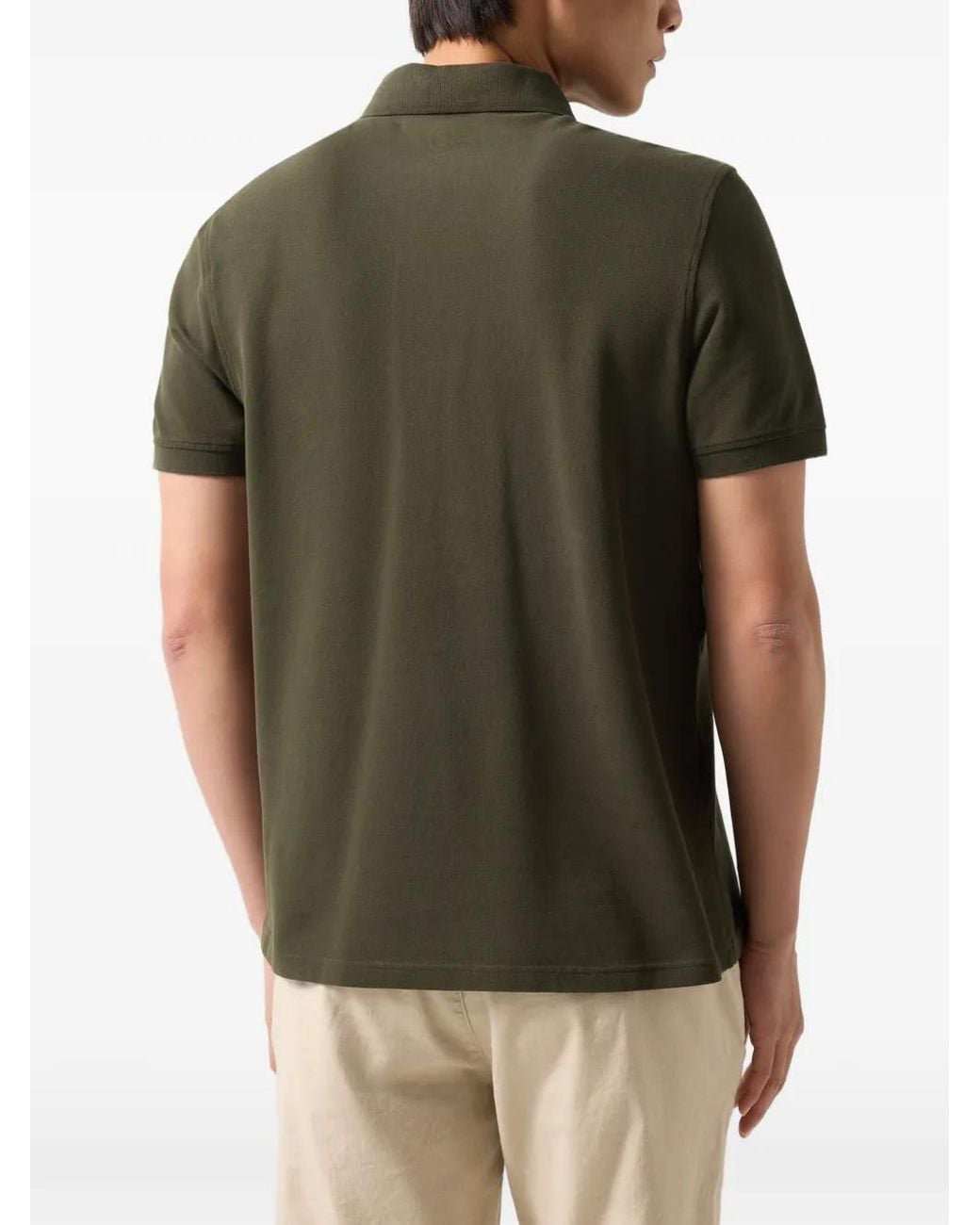 Bogner Green Polo Fion En Piqué À Logo Imprimé for men