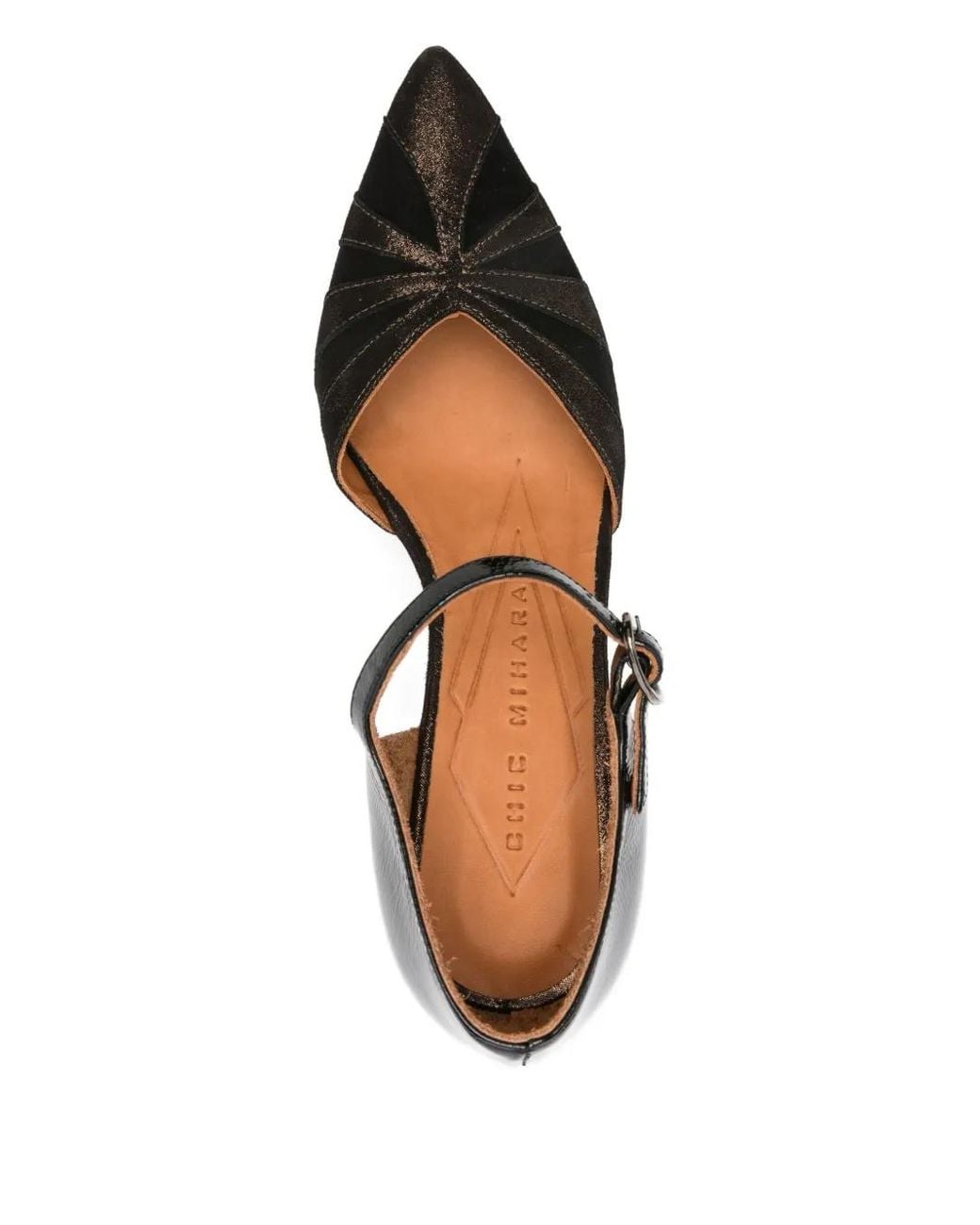 Chie Mihara Black 51Mm Panelled-Leather Pumps