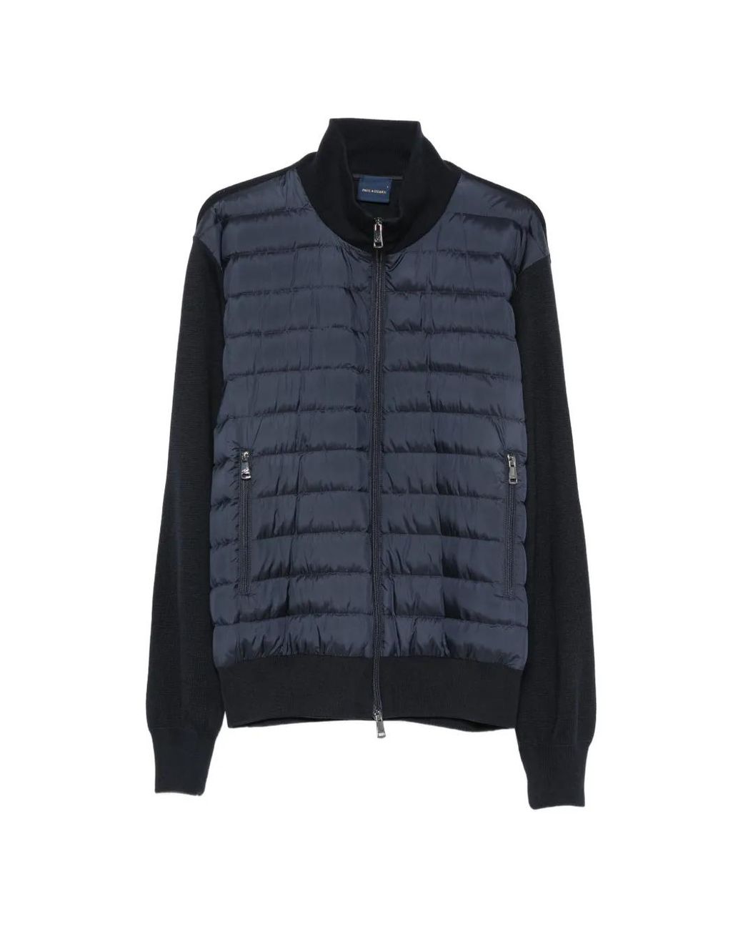 Paul & Shark Blue Quilted Zip-Fastening Jacket for men