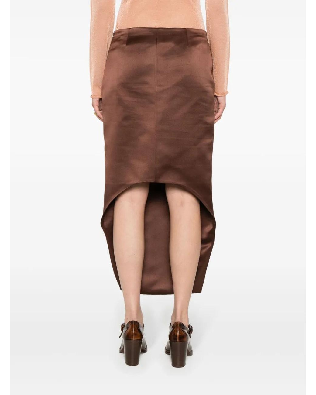 Gonna Asimmetrica di Givenchy in Brown