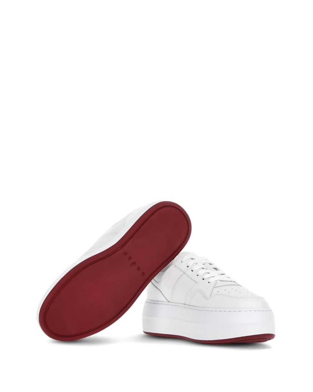 Hogan White Flatform H670 Sneaker For