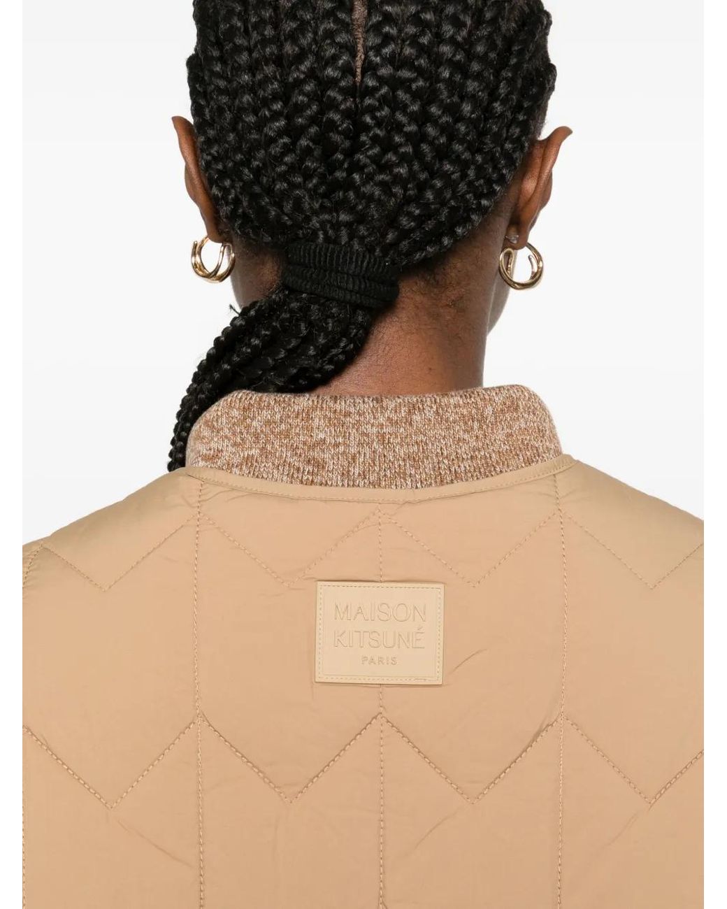 Maison Kitsuné Natural Quilted Jacket