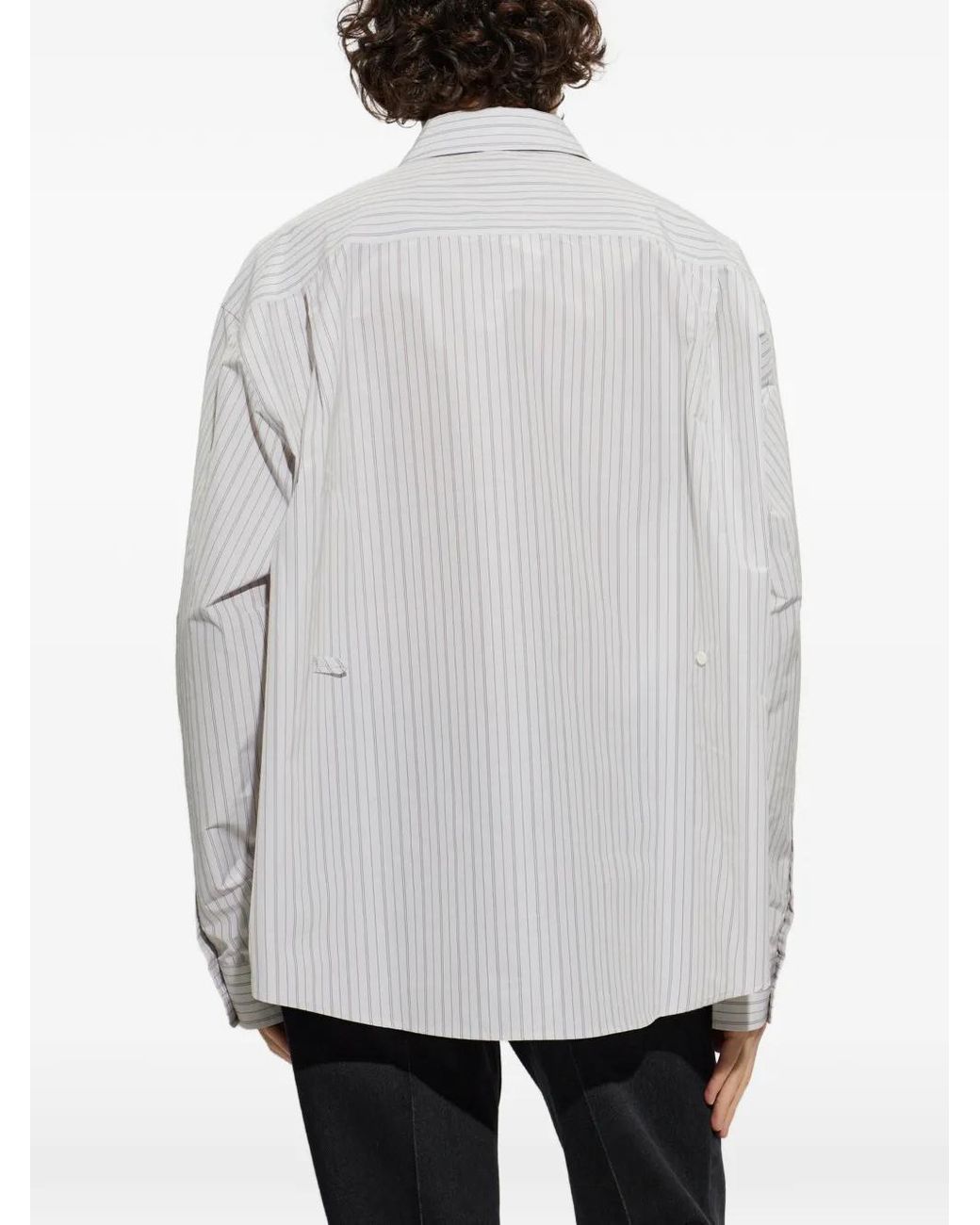 Camicia Oversize A Righe di Marni in White da Uomo