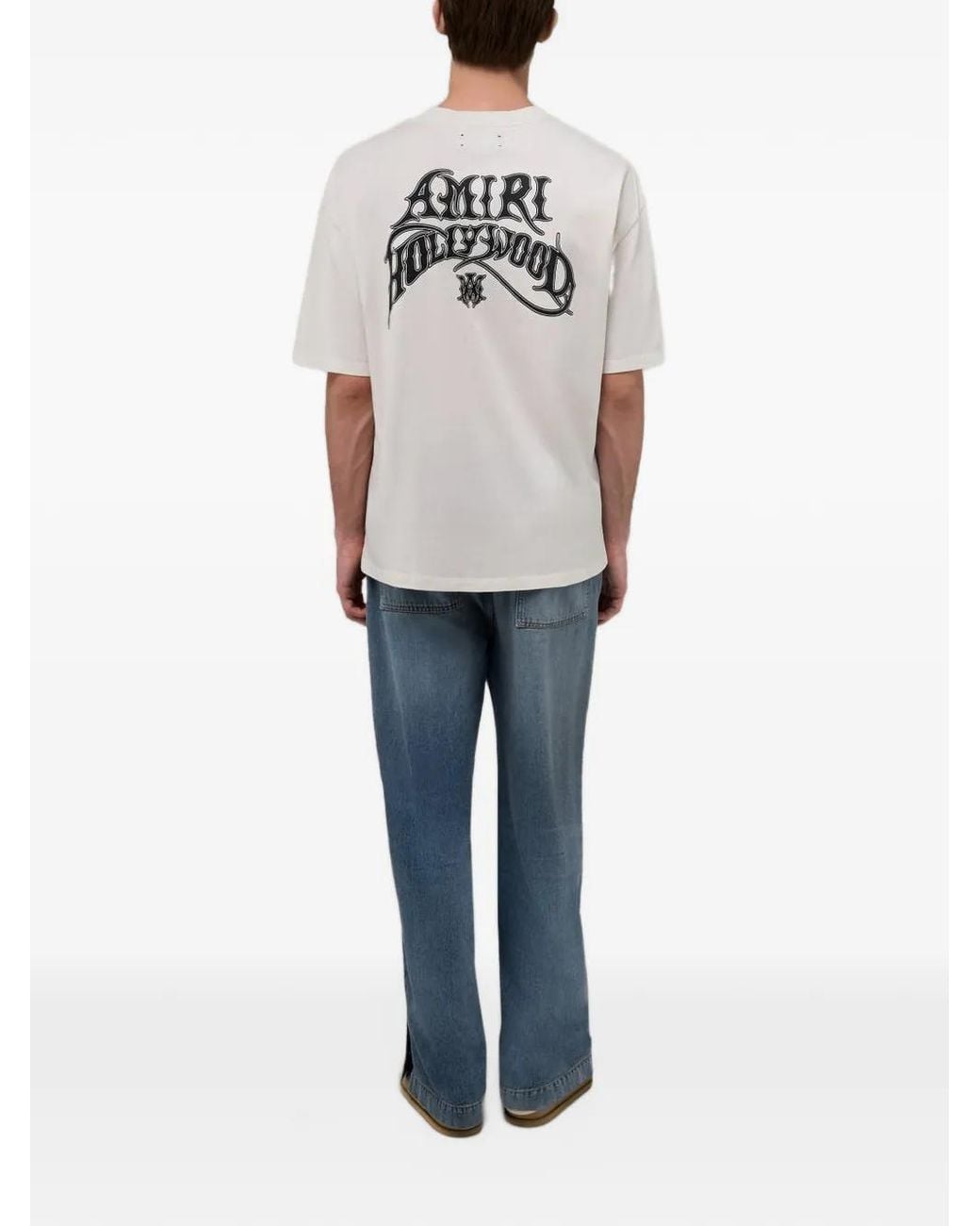 Amiri Blue Drawstring Baggy Jeans for men