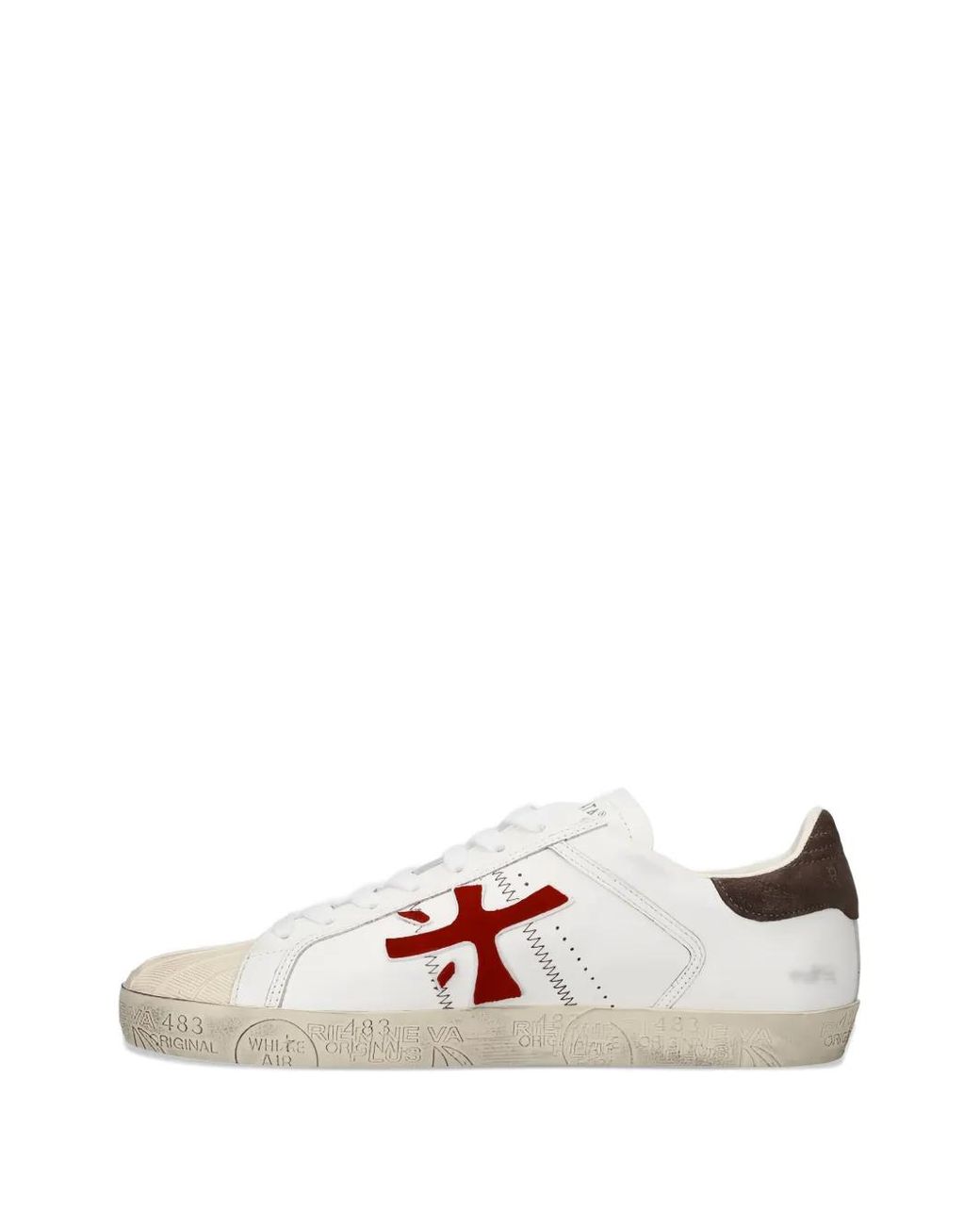 Zapatillas Steven de piel Premiata de hombre de color White
