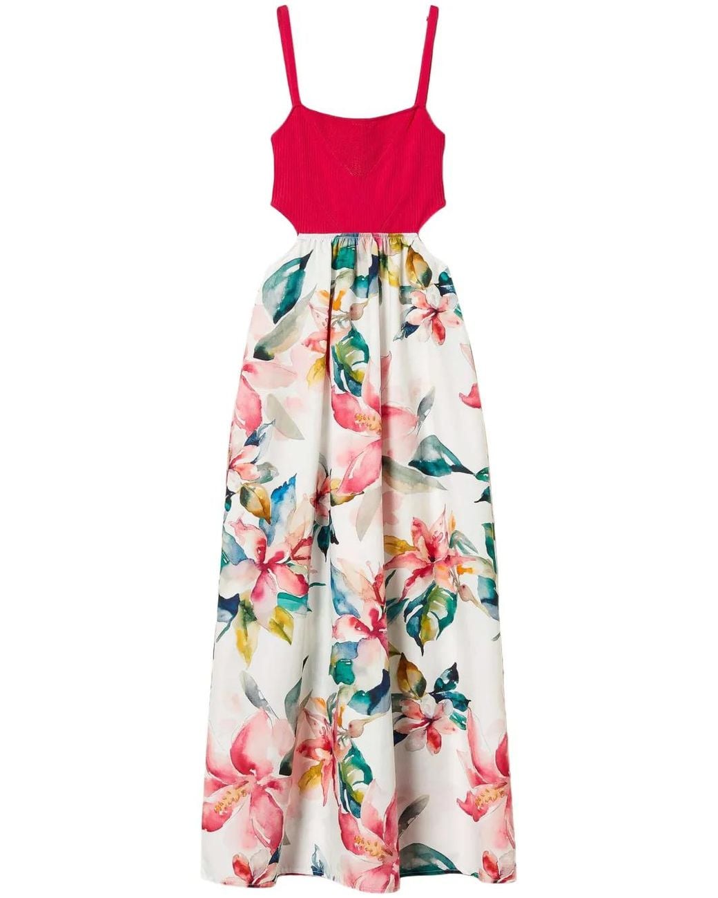 Twinset White Printed Maxi Dress