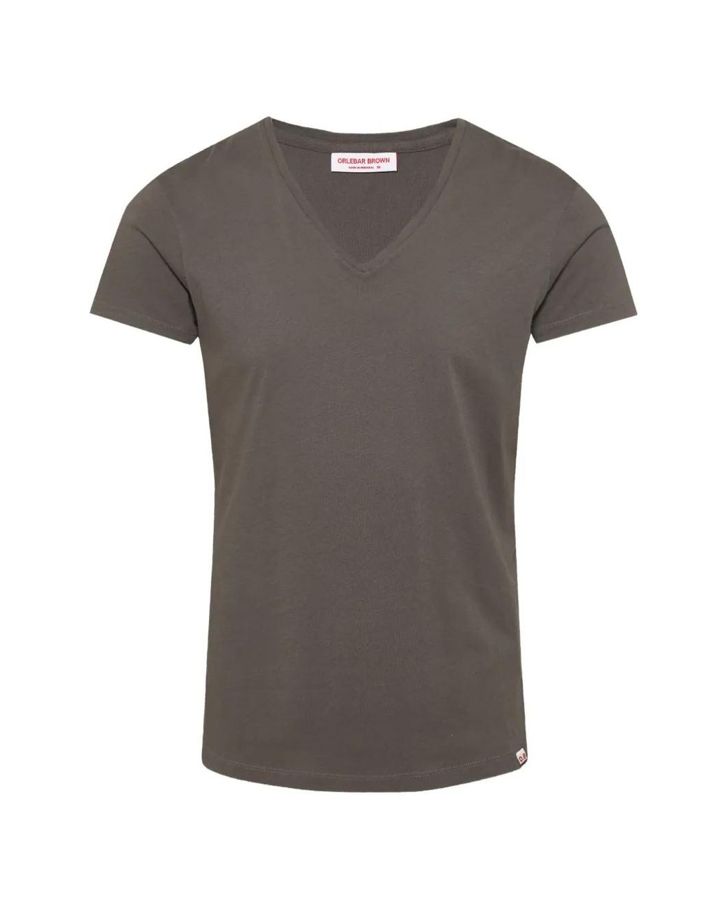 Orlebar Brown Gray Ob-V Short-Sleeve V-Neck T-Shirt for men