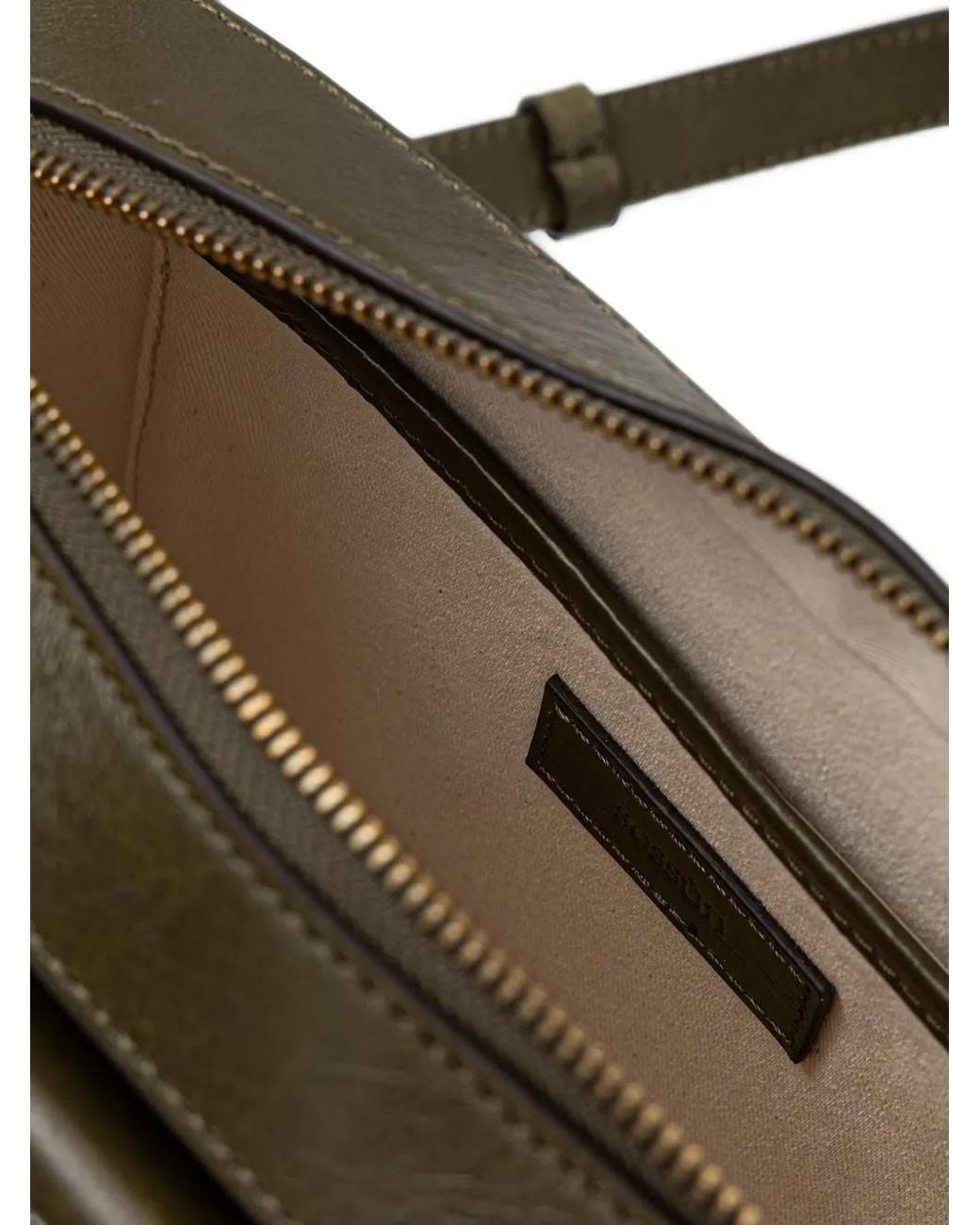 Sessun Gray Divicam Leather Crossbody Bag