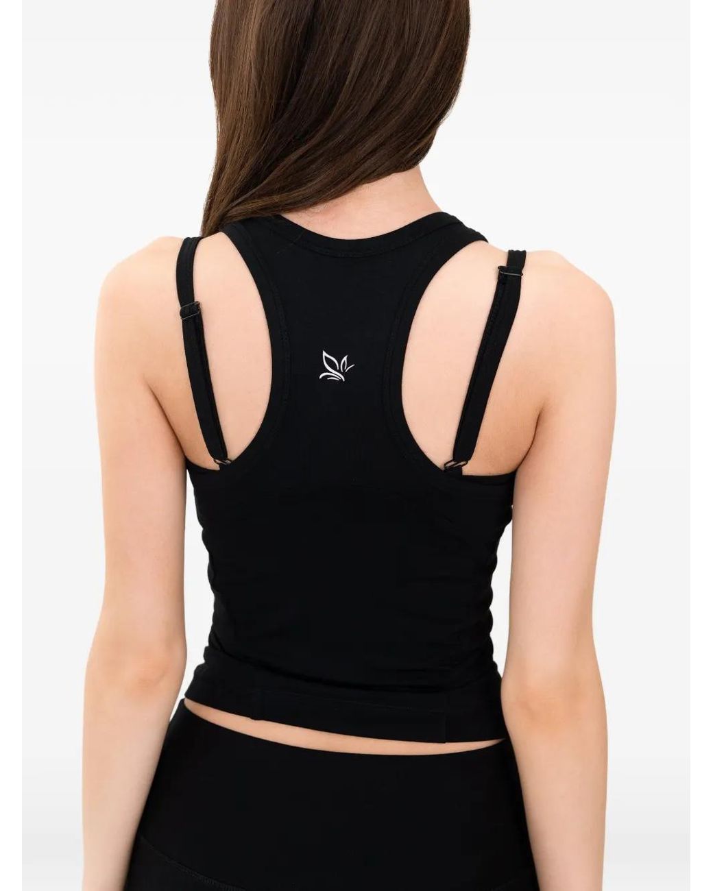 Top The Essential Sin Mangas On/Off Essentials de color Black