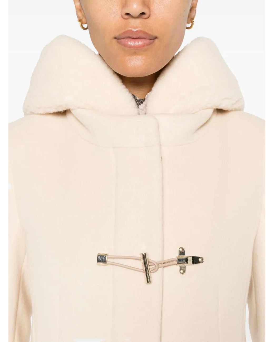 Abrigo Toggle Fay de color Natural