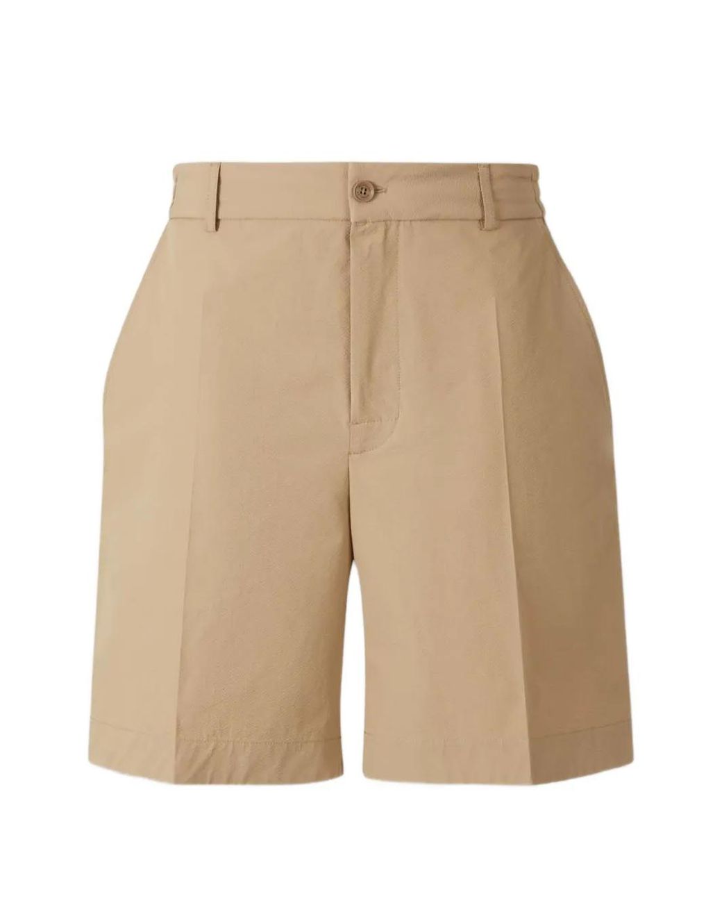 Moncler Natural Seersucker Shorts for men