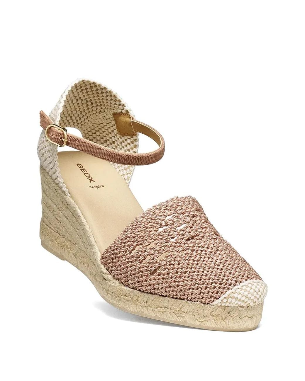 Geox Natural Gelsa Low Wedge Espadrilles