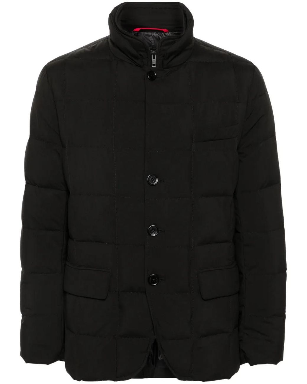 Fay Black Double-Front Jacket for men