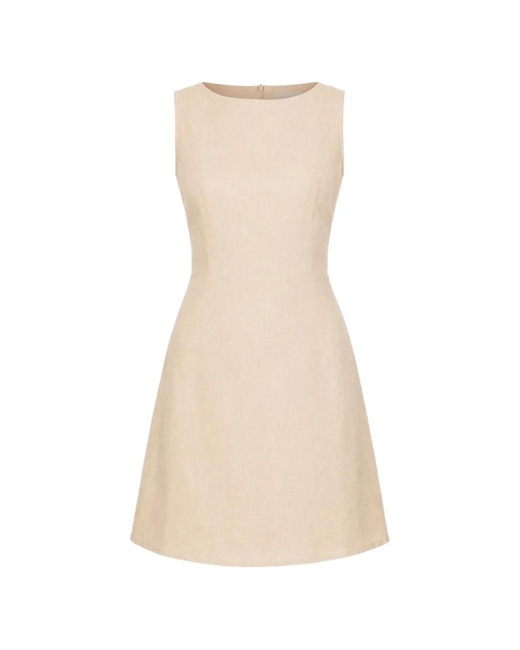 Faithfull The Brand Natural Lui Sleeveless Mini Dress