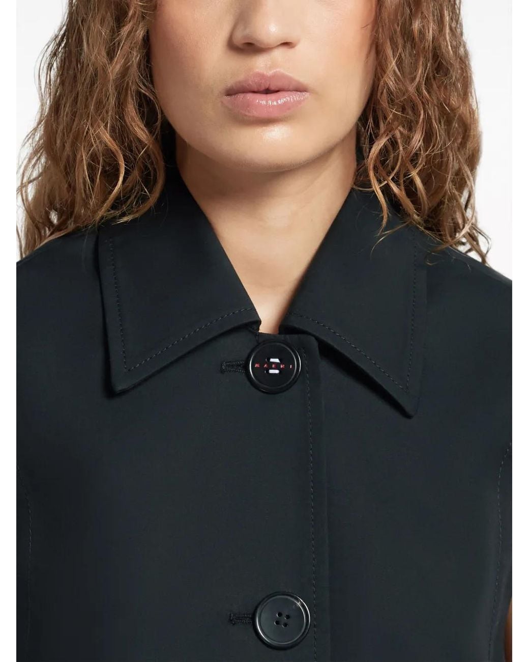 Chaleco Con Doble Botonadura Marni de color Black