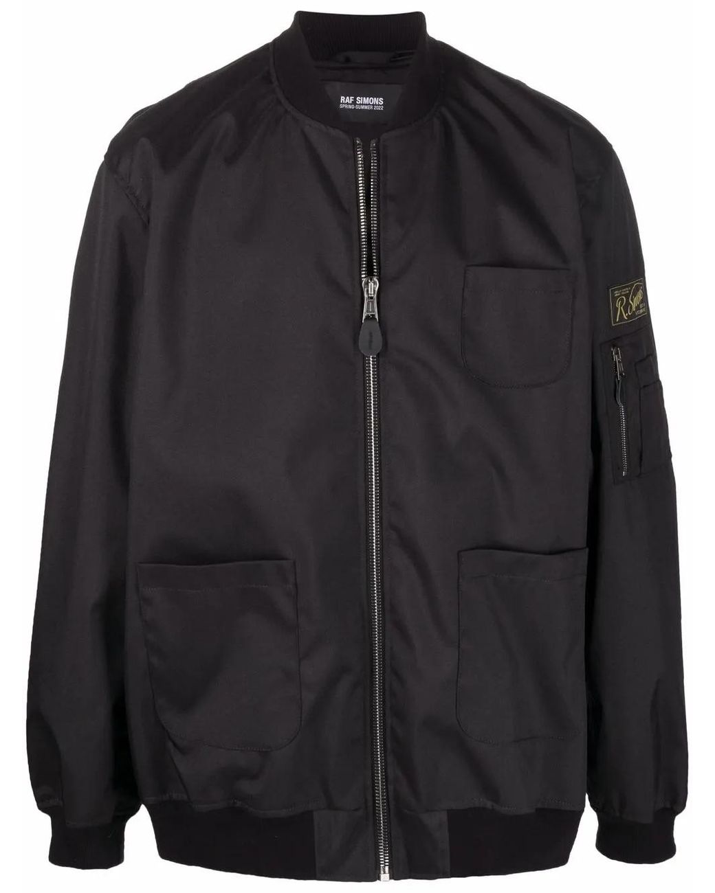 Chaqueta Bomber Echodomer Estampada Raf Simons de hombre de color Black