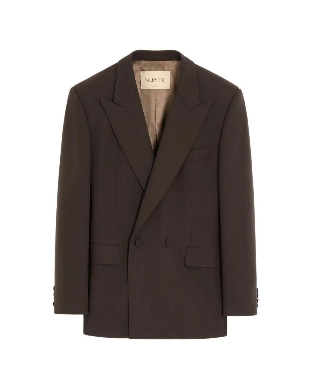 Valentino Garavani Brown Double-Breasted Jacket for men