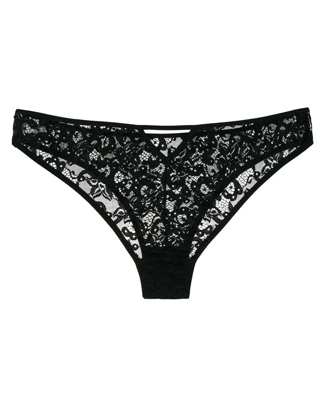 Gilda & Pearl Black Emilia Lace Briefs
