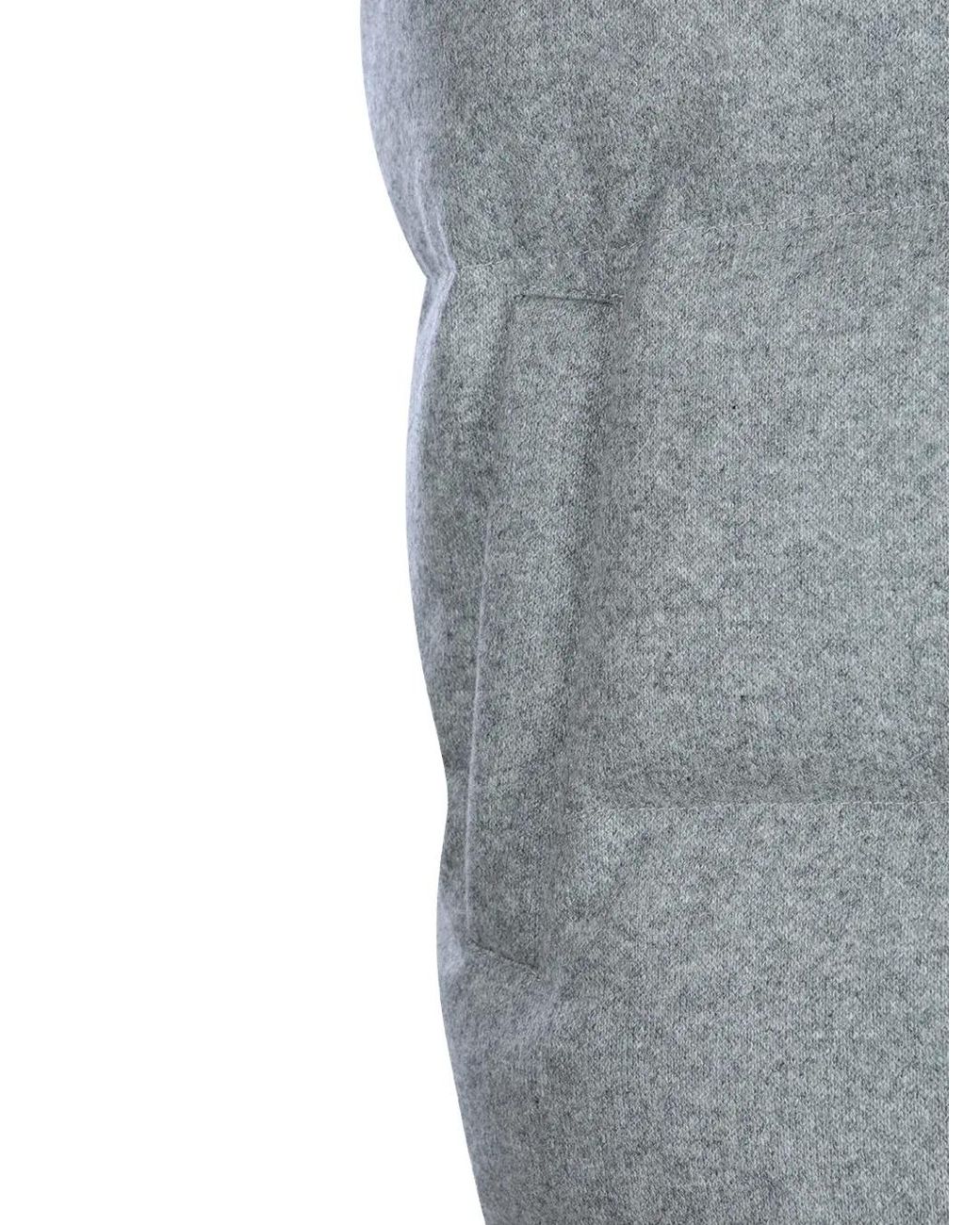 Eleventy Gray Hooded Padded Gilet for men