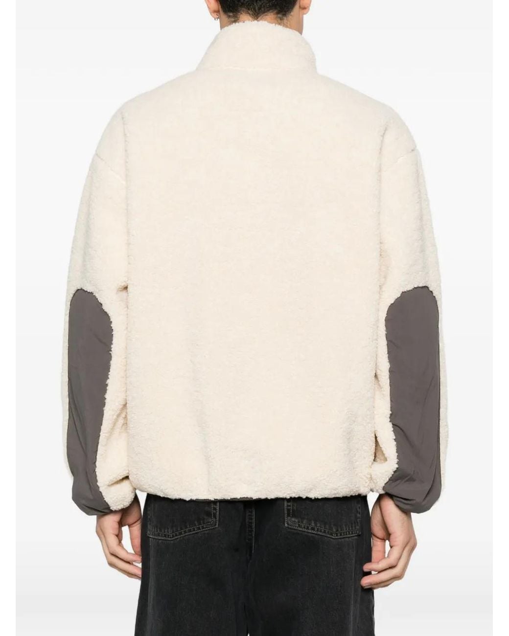 Bomber Con Inserti di Maison Kitsuné in Natural da Uomo
