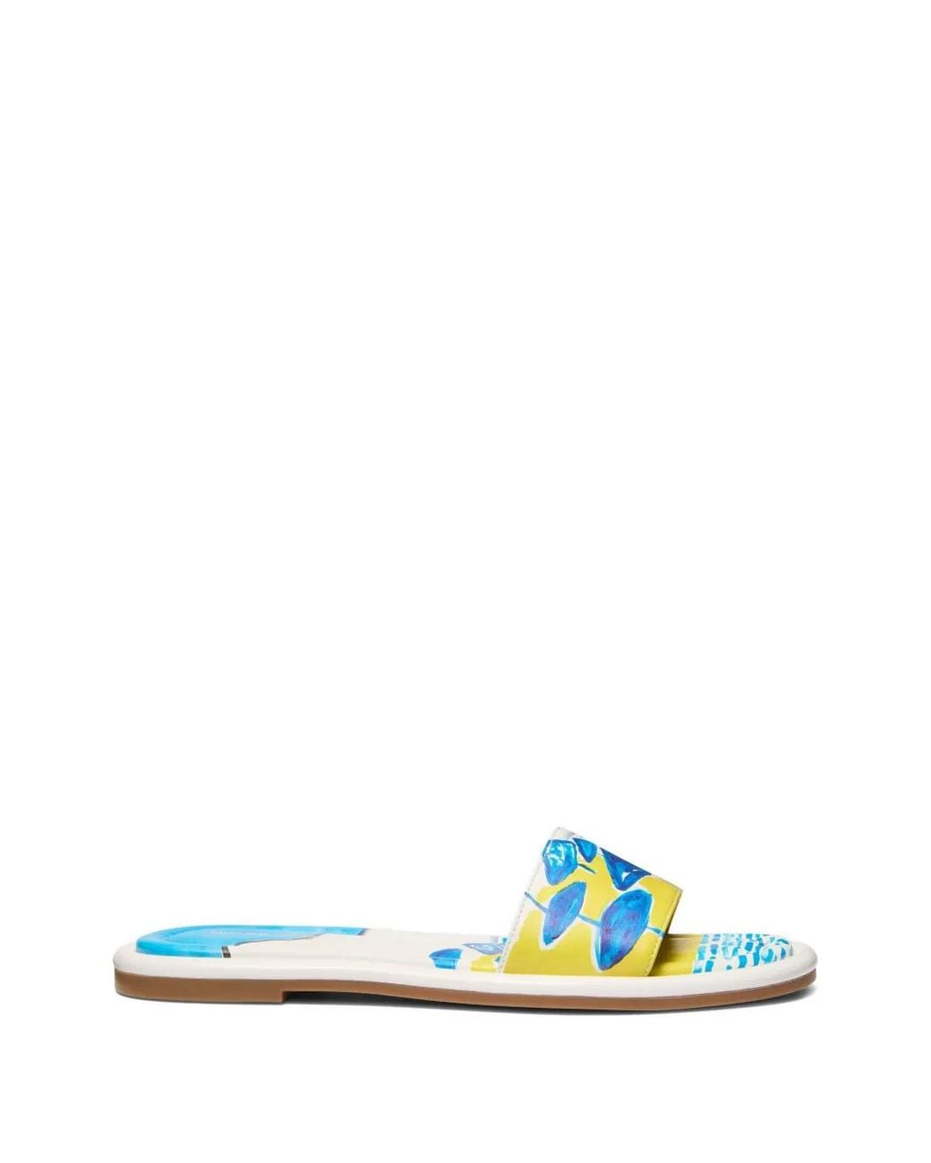 Michael Kors Yellow Dana Graphic-Print Sandals