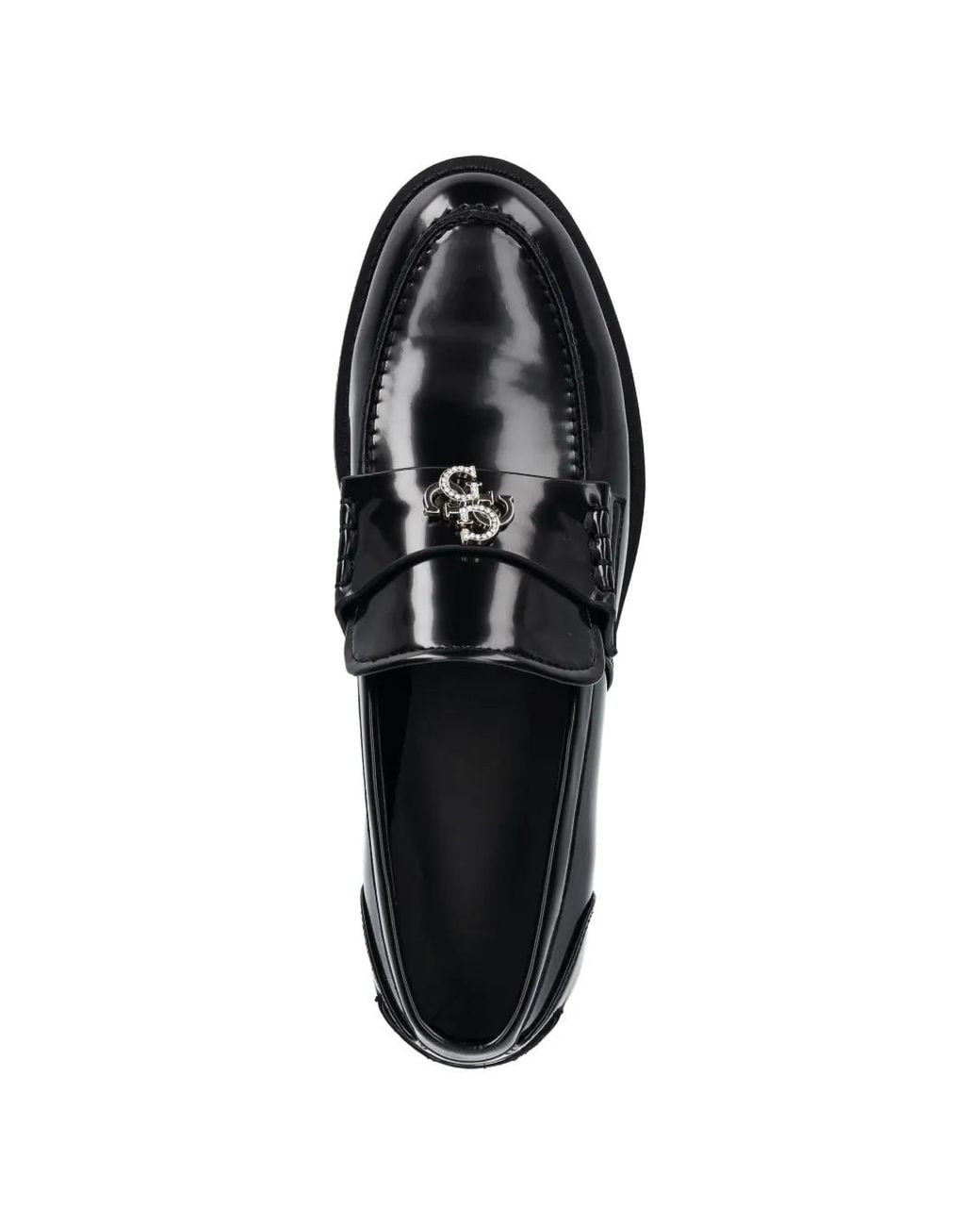 Guess Black Bevalee 4G Logo Mocassins