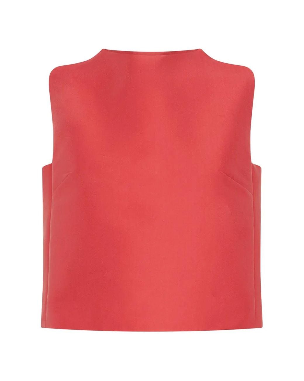 Violante Nessi Red Son Silk Top