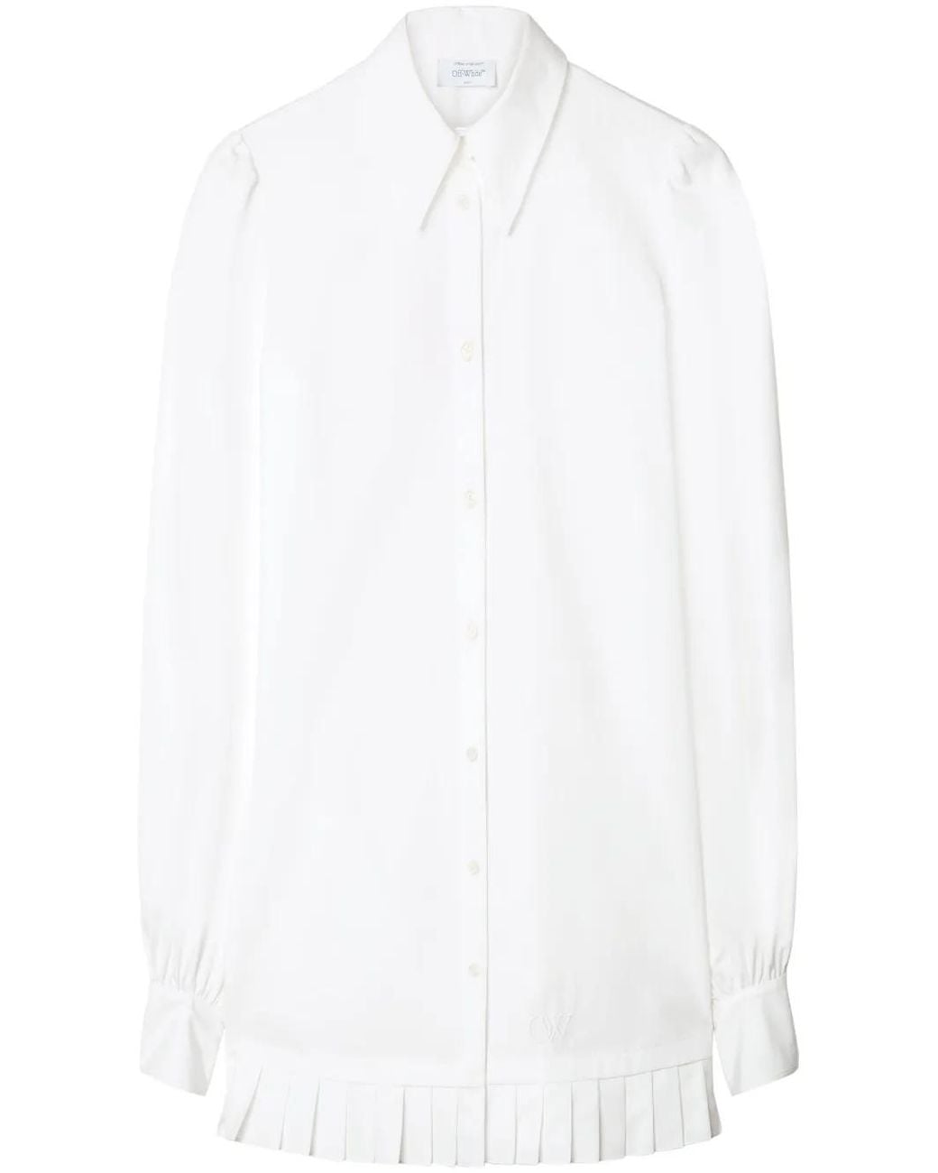 Off-White c/o Virgil Abloh White Shirt Collar Mini Dress