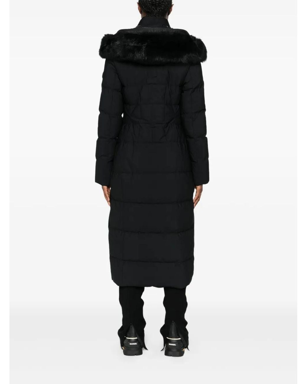 Moose Knuckles Black Hooded Puffer Jacket