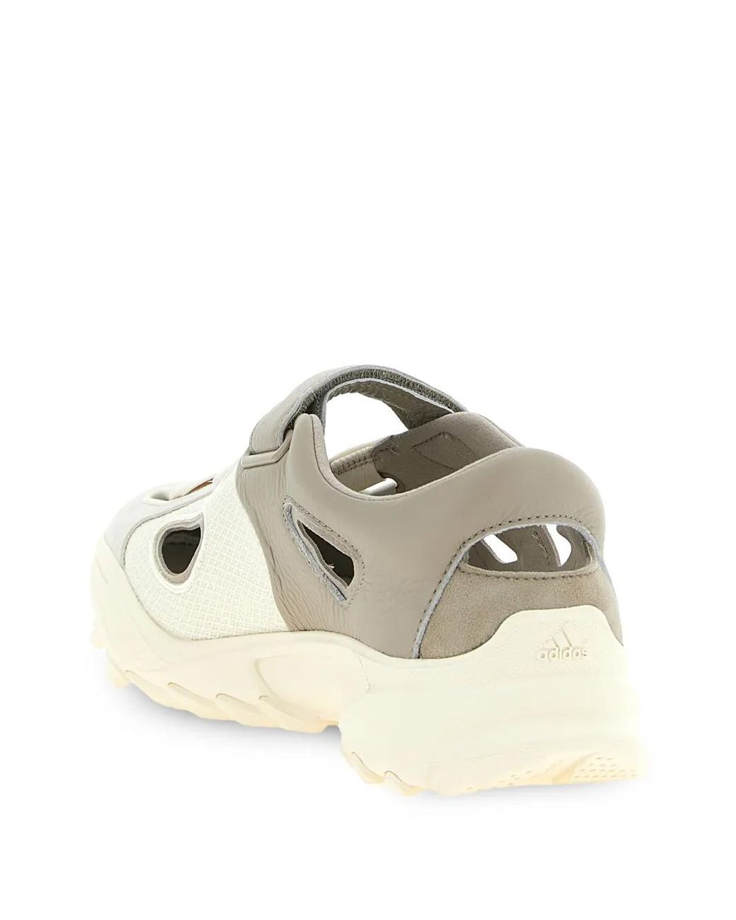 Y-3 White Cutout Embossed Logo Sandals