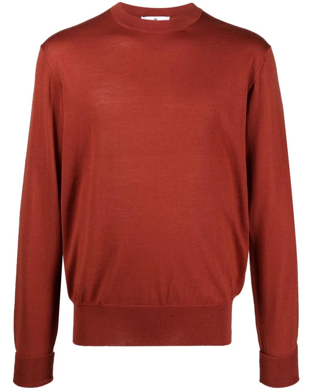 PT Torino Red Pull En Maille Fine À Col Rond for men