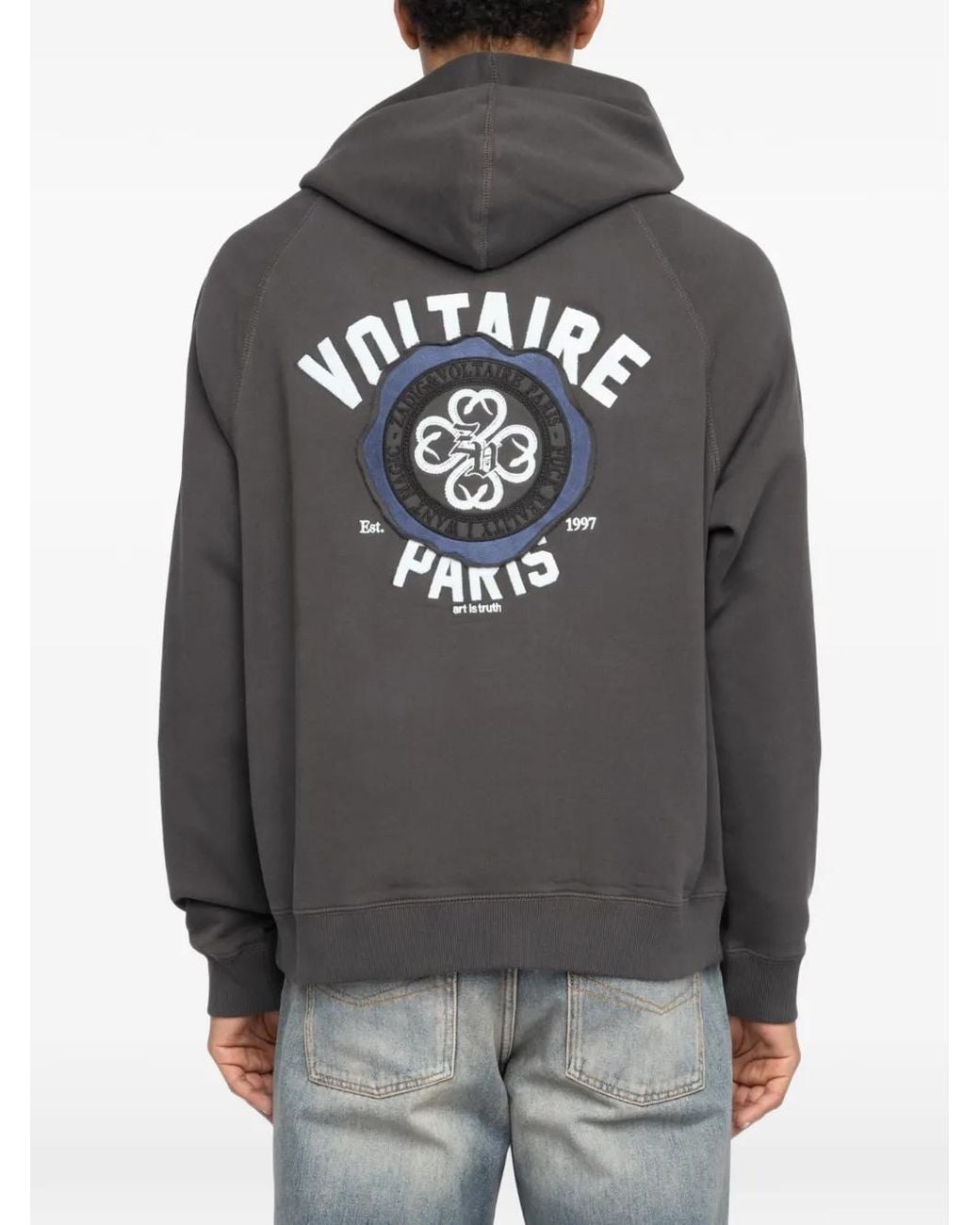 Zadig & Voltaire Gray Georgio Sweatshirt for men