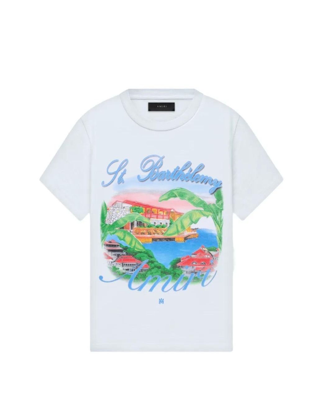 Amiri White Eden Rock Graphic-Print T-Shirt