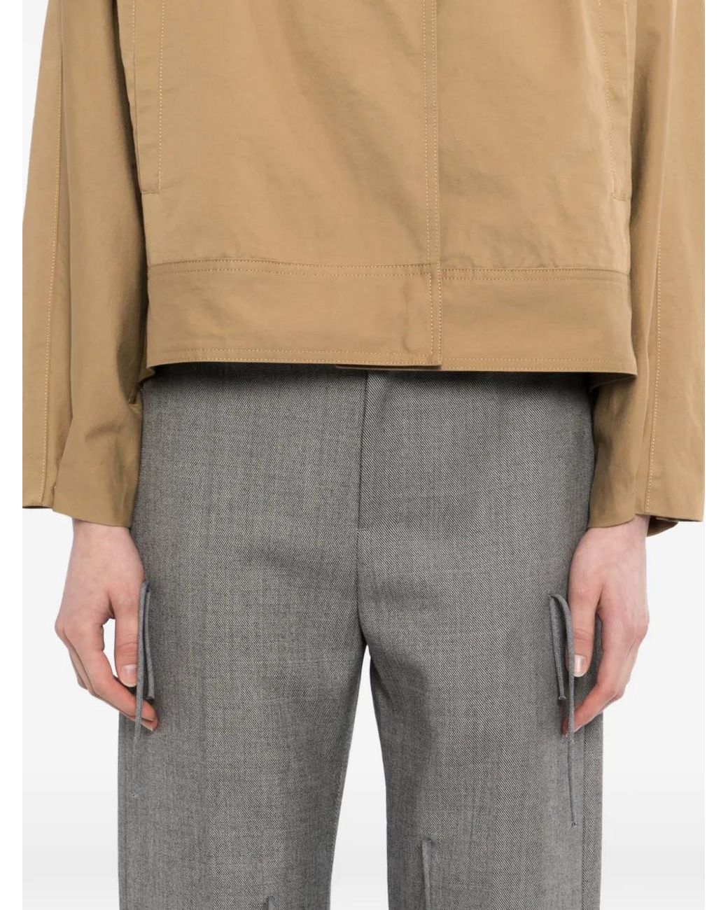 JNBY Gray Tassel Details Trousers