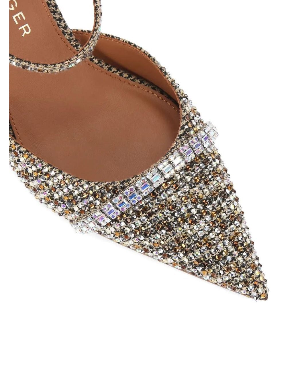 Kurt Geiger Metallic Strass Point Pumps