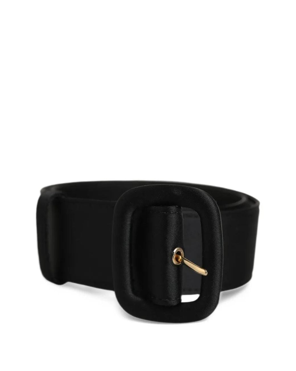 Dolce & Gabbana Black Wide Buckled Belt