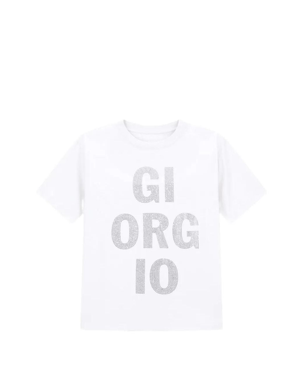 ARMANI EXCHANGE White Round-Neck Short-Sleeve T-Shirt