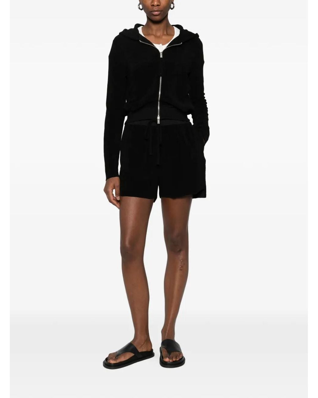 Thom Krom Black Short À Lien De Resserrage