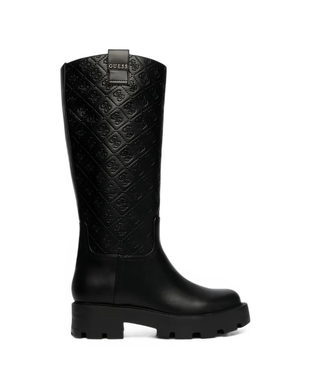 Guess Black Yailyn Faux-Leather Boots