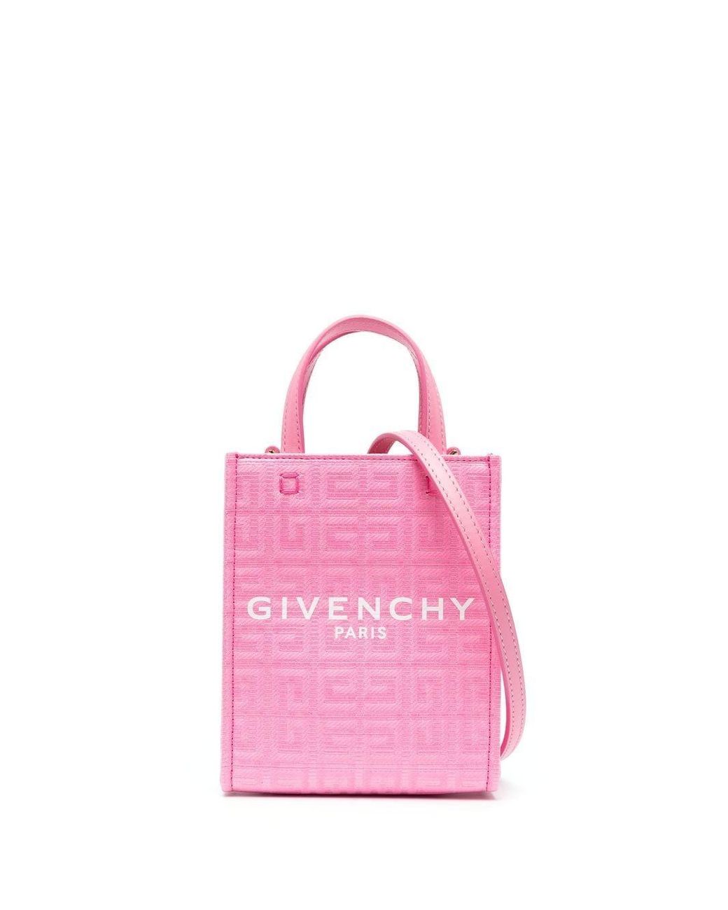 Borsa tote mini con monogramma di Givenchy in Rosa | Lyst