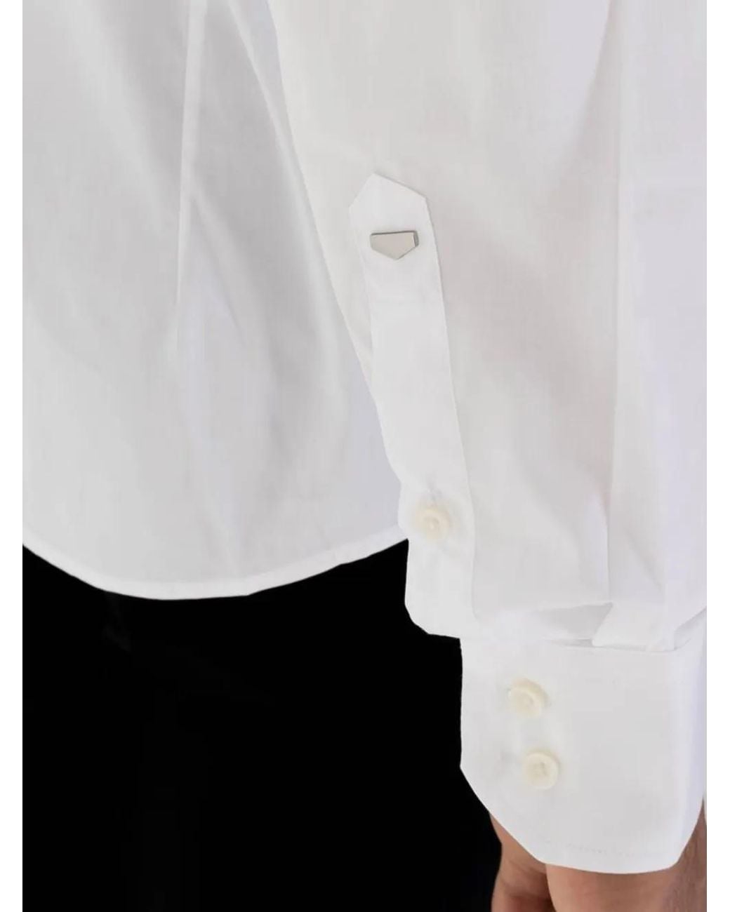 Antony Morato White Napoli Button-Down Collar Long-Sleeve Shirt for men