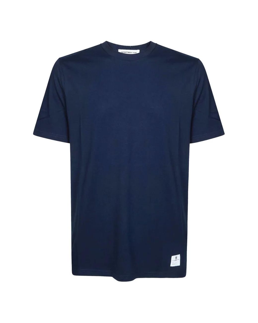 Department 5 Blue Logo-Patch T-Shirt for men