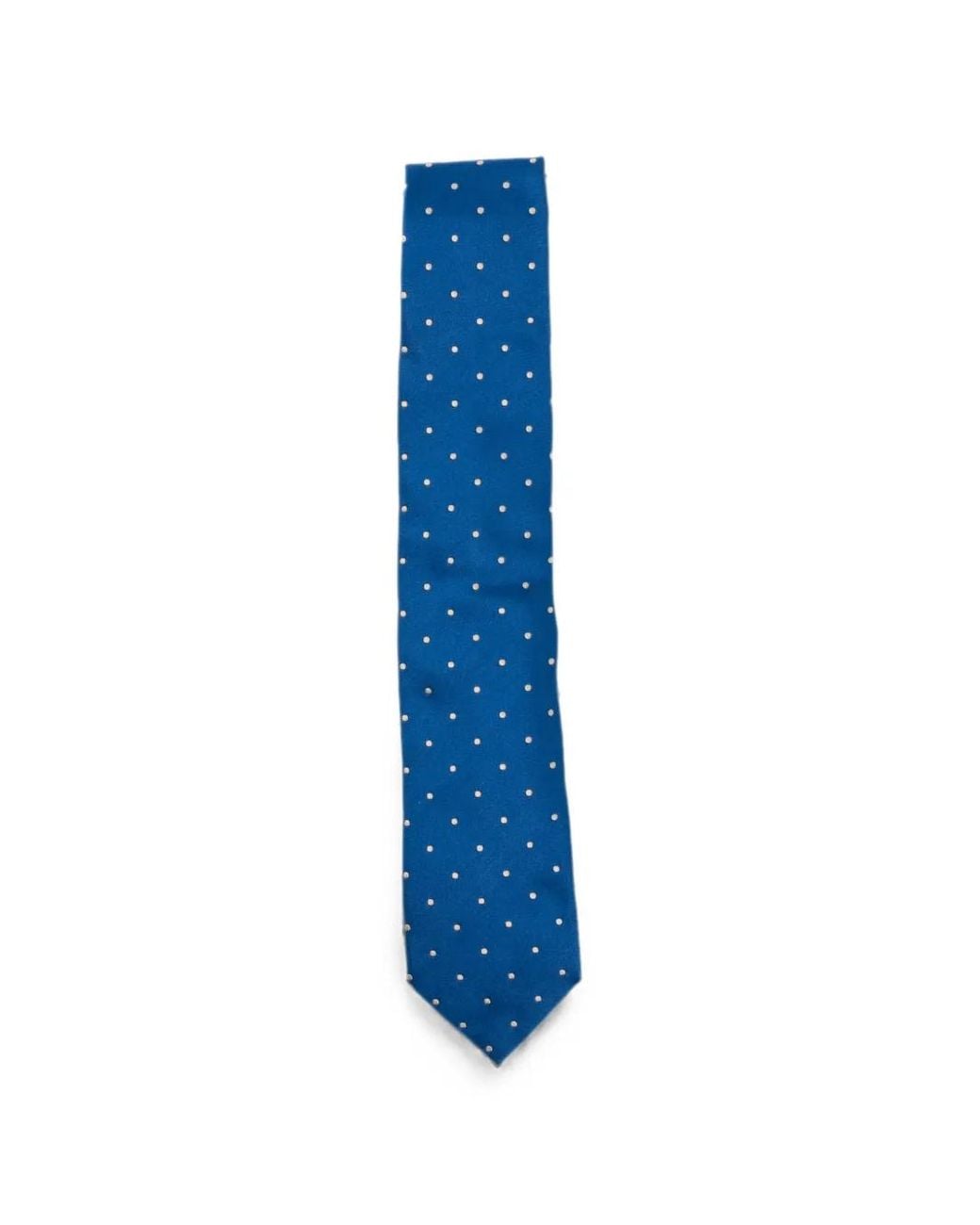 Tom Ford Blue Polka-Dot Tie for men