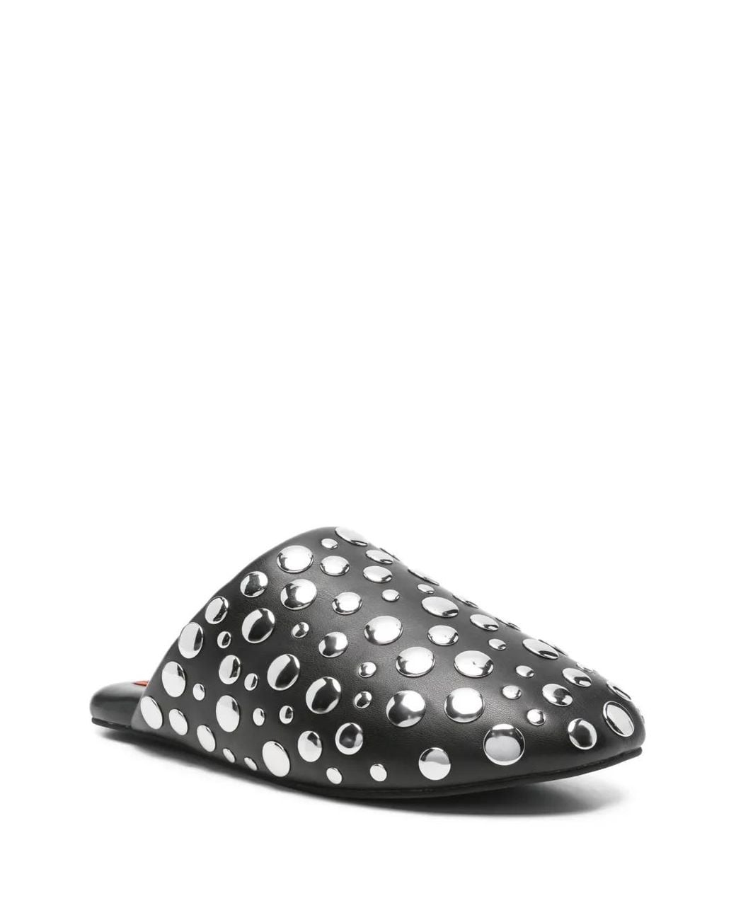 Simon Miller Black Stud-Embellished Slippers