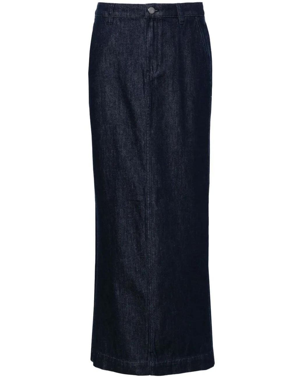 Theory Blue Pencil Midi Skirt