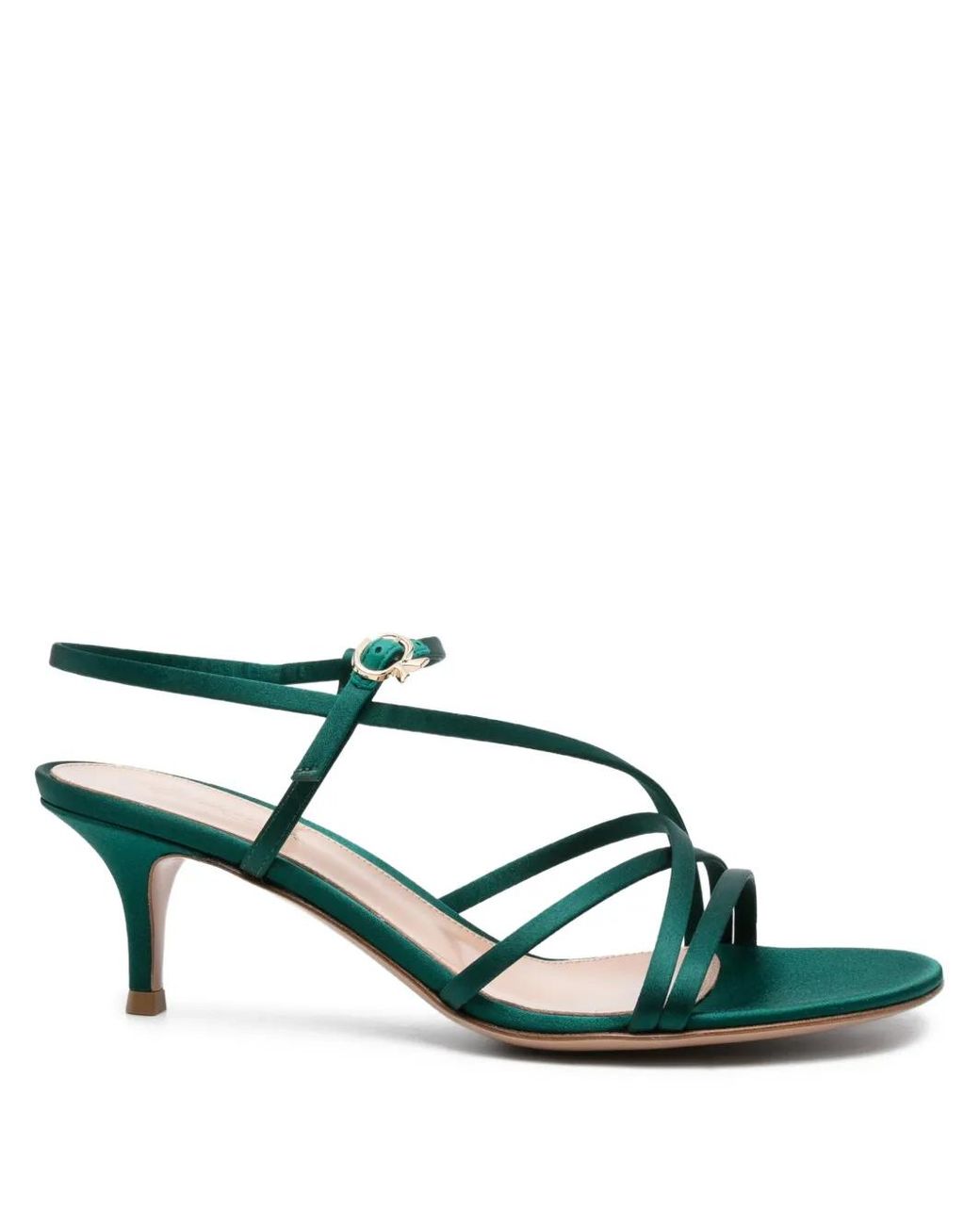 Gianvito Rossi Green 60Mm Crossover-Strap Sandals