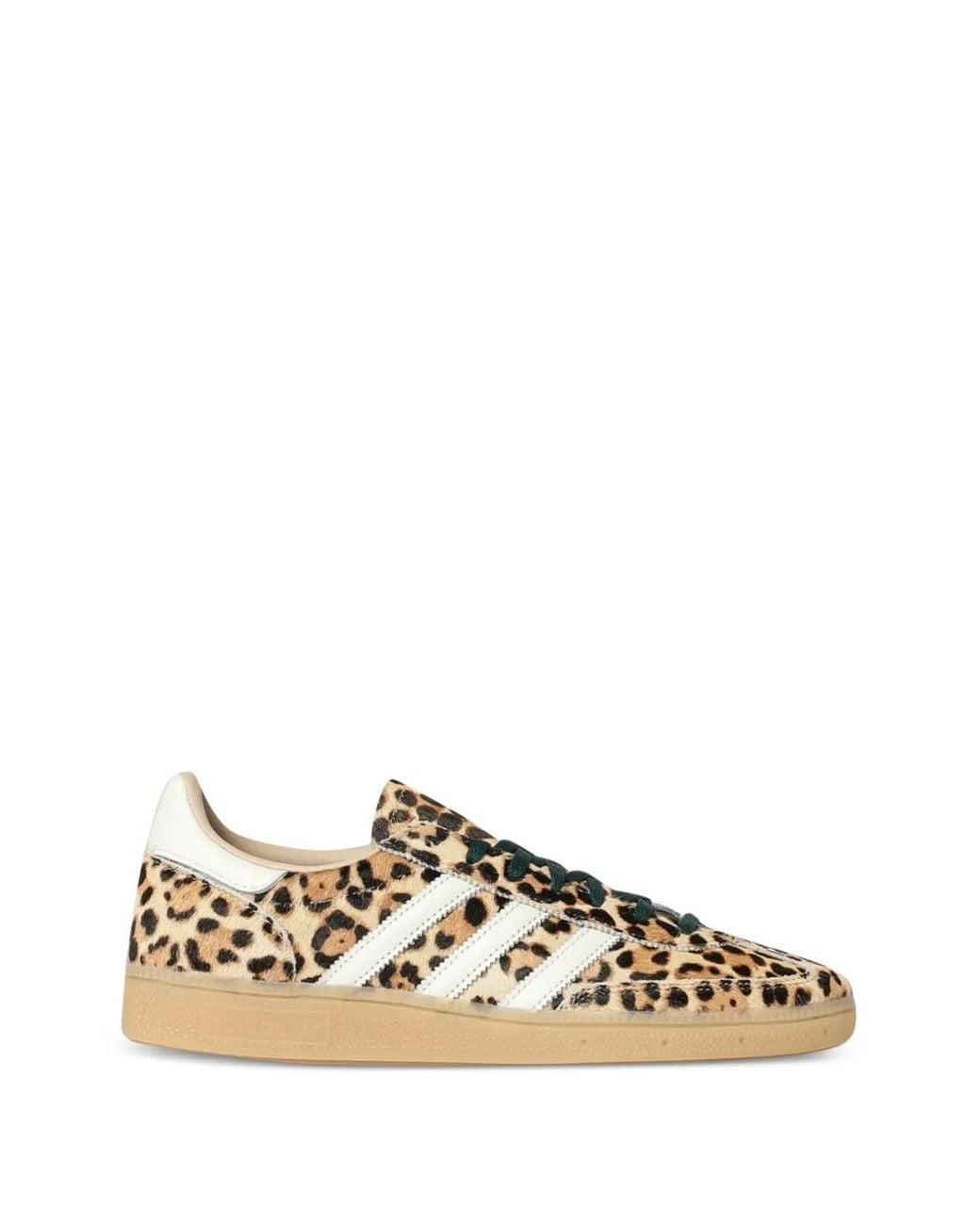 Adidas Natural Handball Spezial Leopard-Print Sneakers
