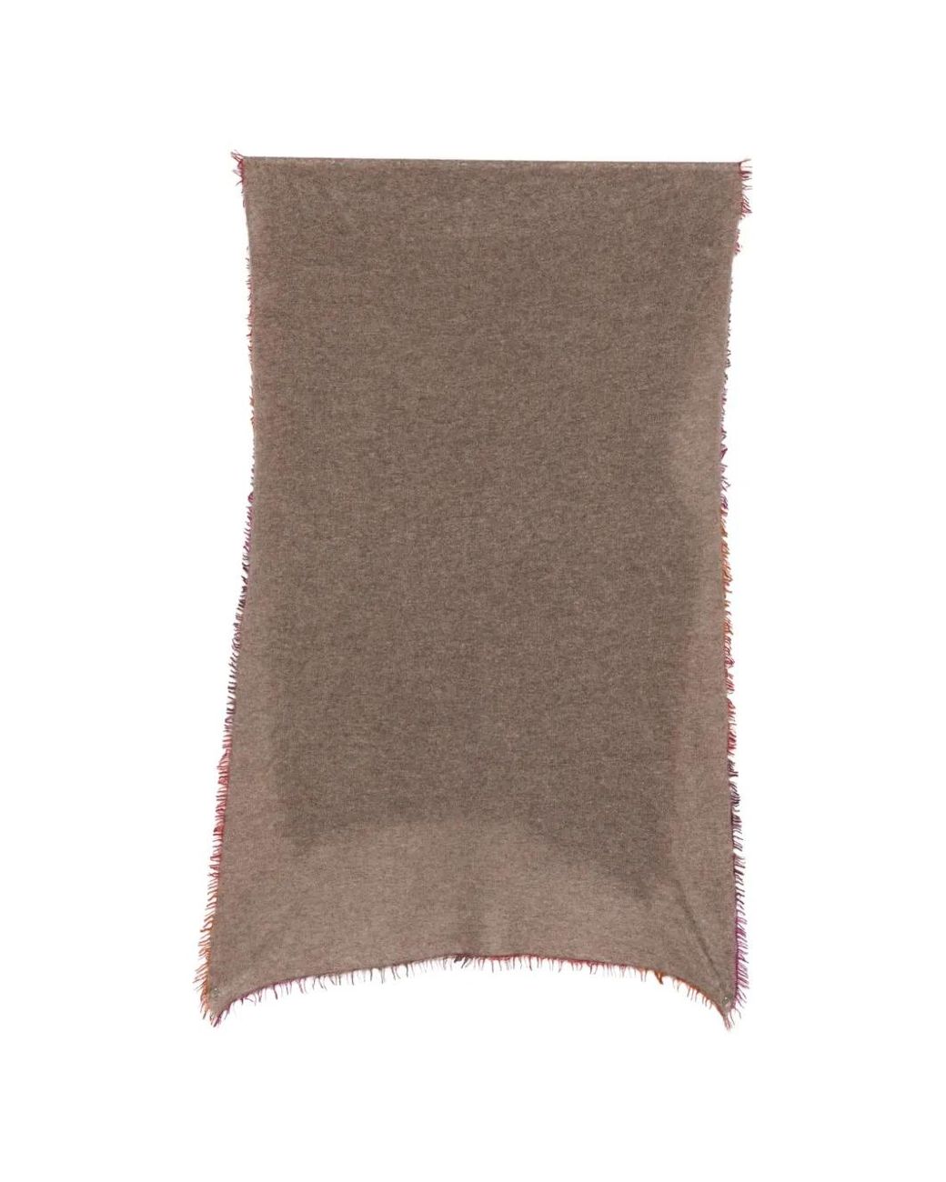 Faliero Sarti Brown Adriana Frayed Scarf