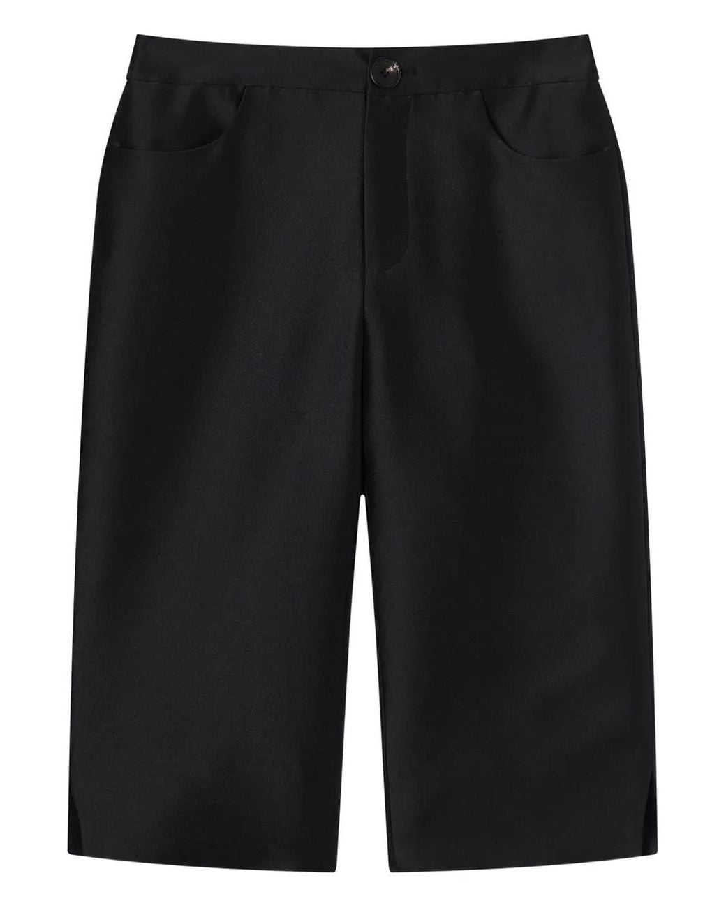 ShuShu/Tong Black Side-Split Shorts