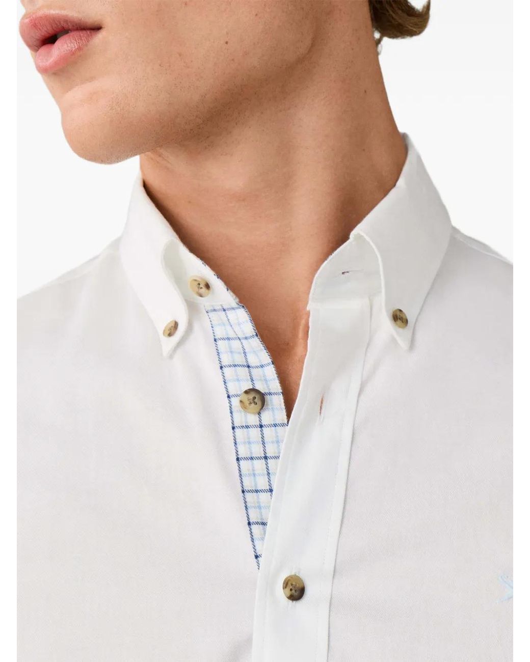 Camisa Brompton Con Botones Hackett de hombre de color White